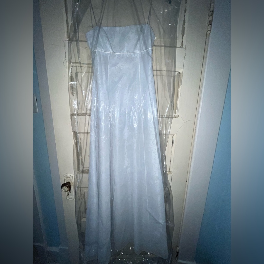 Light blue y2k 90s prom dress